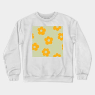 Chunky Retro Flowers - Garden Marigolds Crewneck Sweatshirt